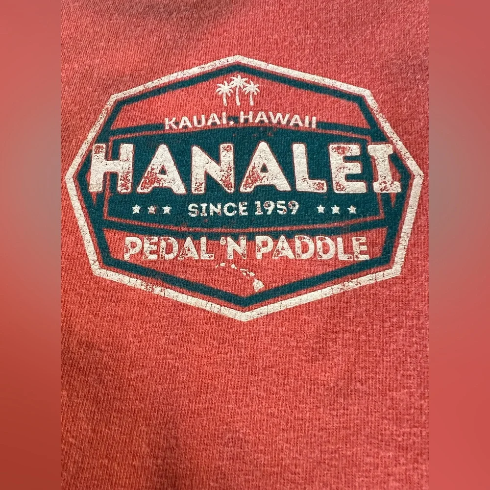 Hanalei, Hawaii Coral T-Shirt men’s, women’s sz. 2X Kauai - Picture 3 of 5